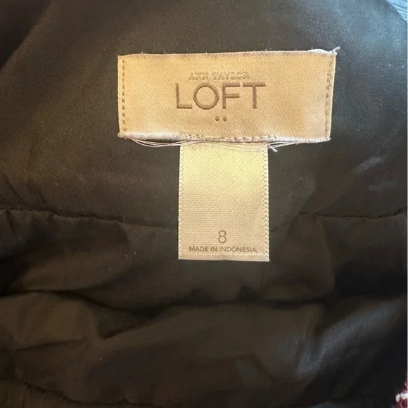 Ann Taylor Loft Burgundy Tweed Mini Skirt - Picture 4 of 9